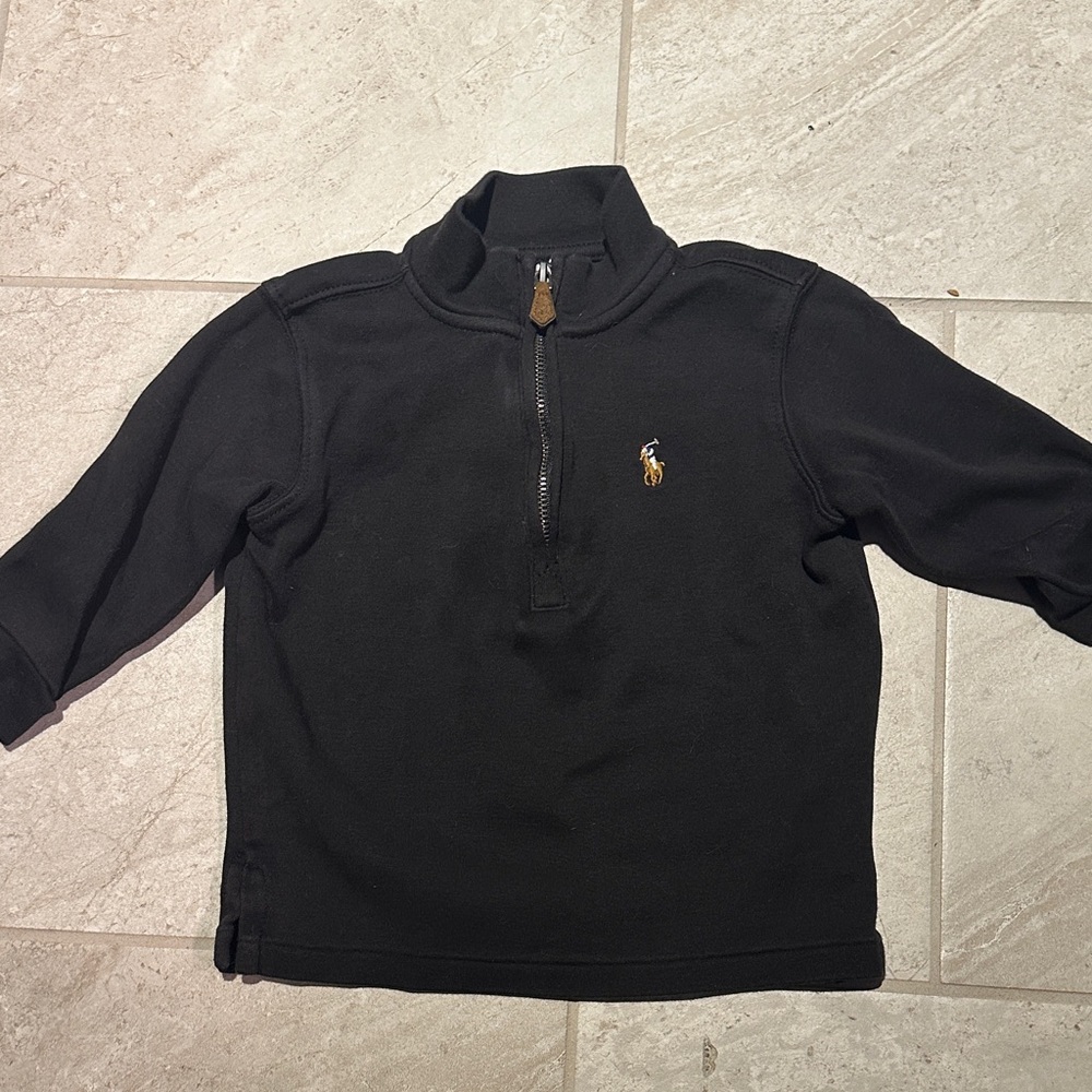 Polo Ralph Lauren Black Half-Zip Pullover